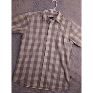 Patagonia Shirt Mens Medium Fezzman Organic Cotton Blend Lightweight Casual M